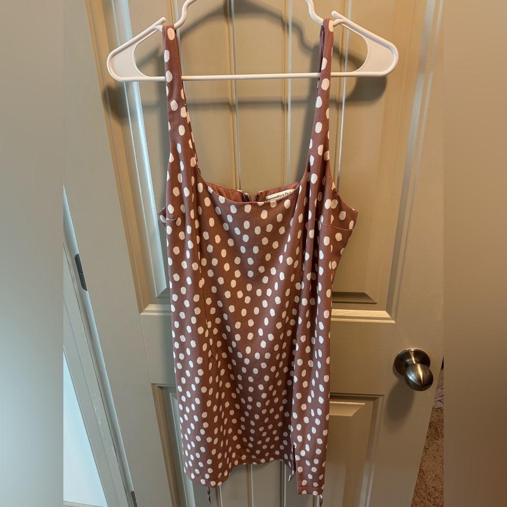 Brown Polka Dot Dress